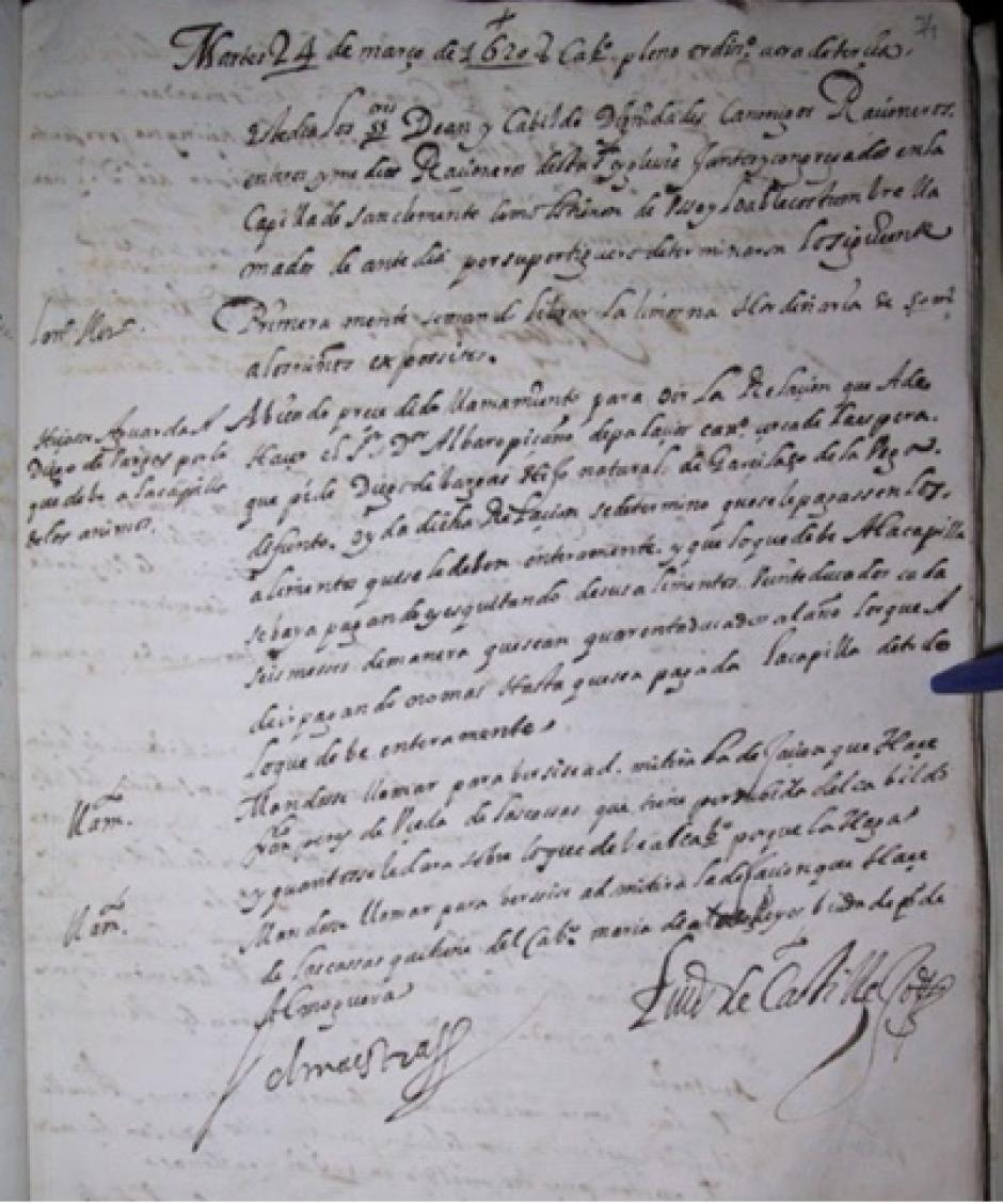 Original del Libro de Actas nº 41 folio 74 r.