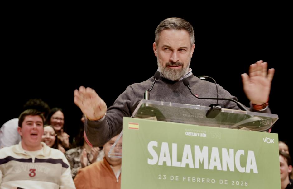 Abascal, este lunes, en Salamanca