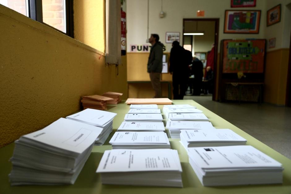 Imagen de la jornada electoral de las elecciones autonómicas de 2022 en Castilla y León