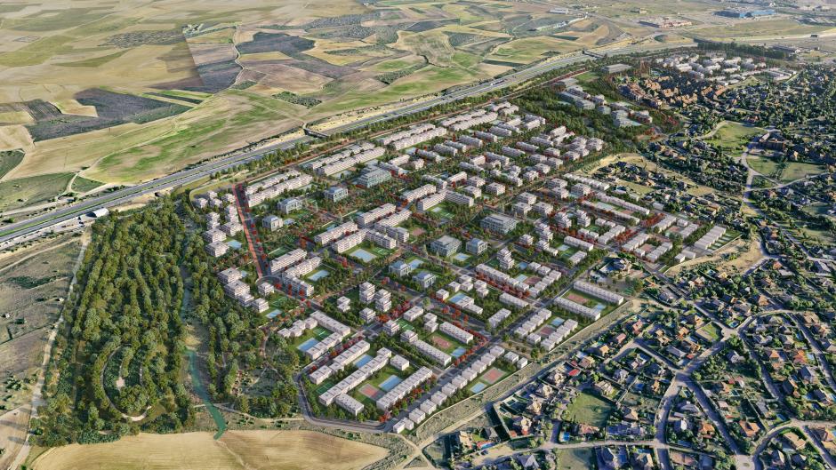 El nuevo barrio de Retamar de la Huerta en Madrid
