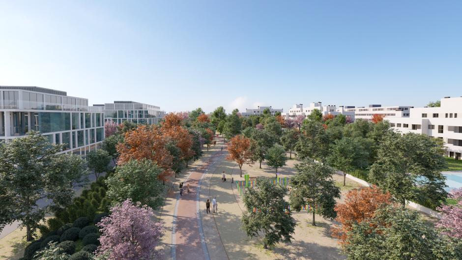 El nuevo barrio de Retamar de la Huerta en Madrid