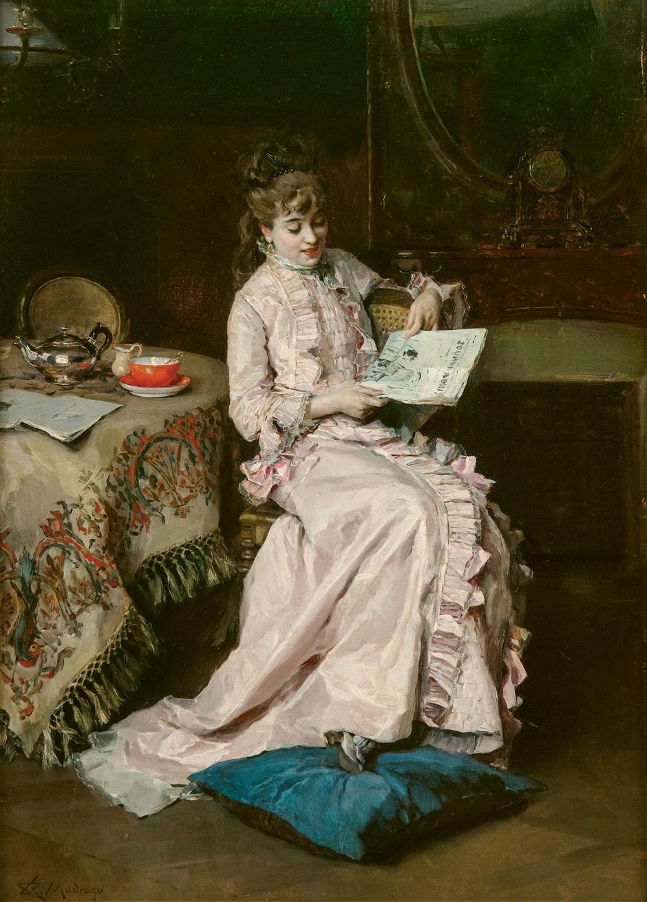 'Aline Masson leyendo'