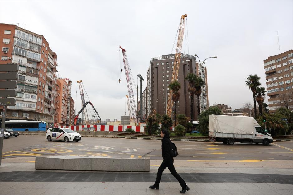 Estado de las obras del intercambiador de Conde de Casal