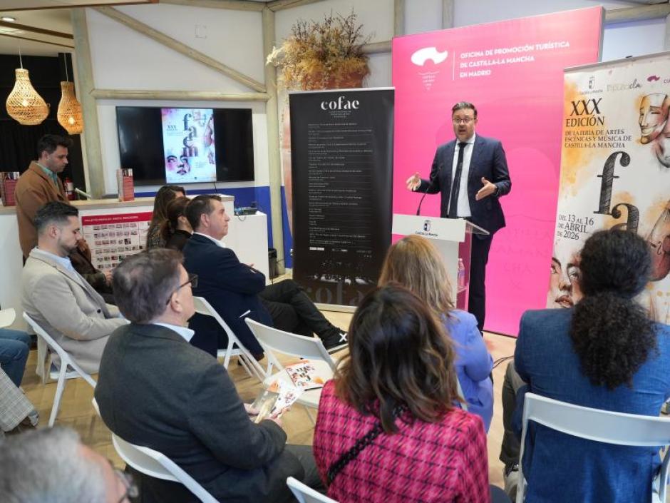Amador Pastor durante la presentación de la Feria