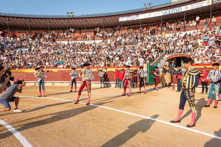 Imagen de una corrida en la plaza de toros de Castellón