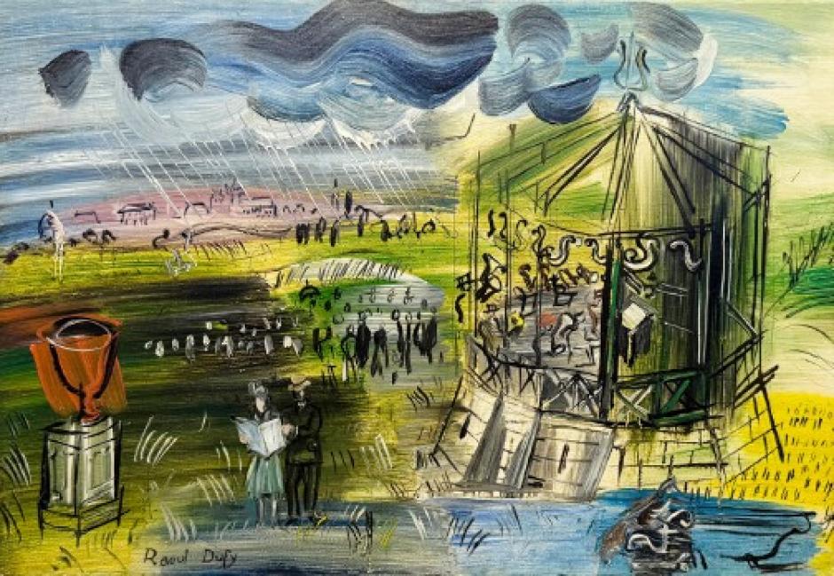 Le Kiosque à musique (c. 1940) de Raoul Dufy
