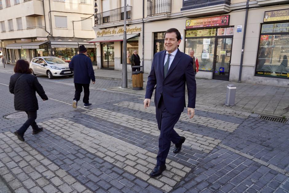 Mañueco, hace unos días, en Astorga (León)