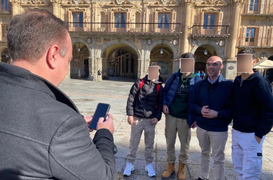 El vicepresidente de Vox, Jorge Buxadé, este jueves, en Salamanca