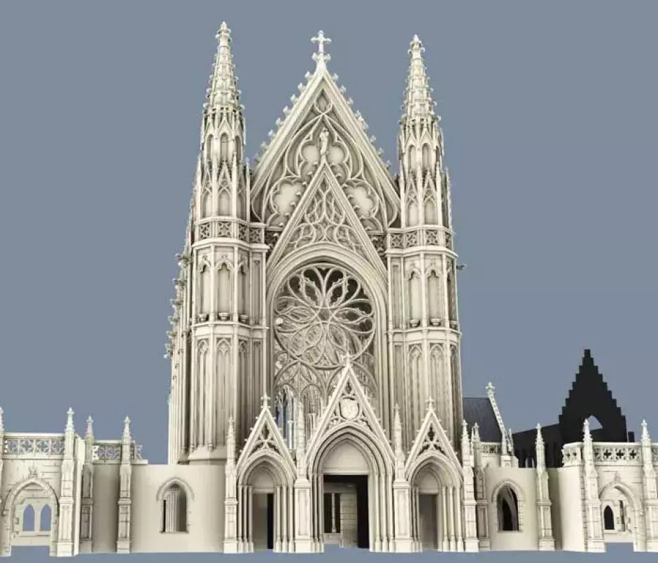 Proyecto final para la fachada de la iglesia