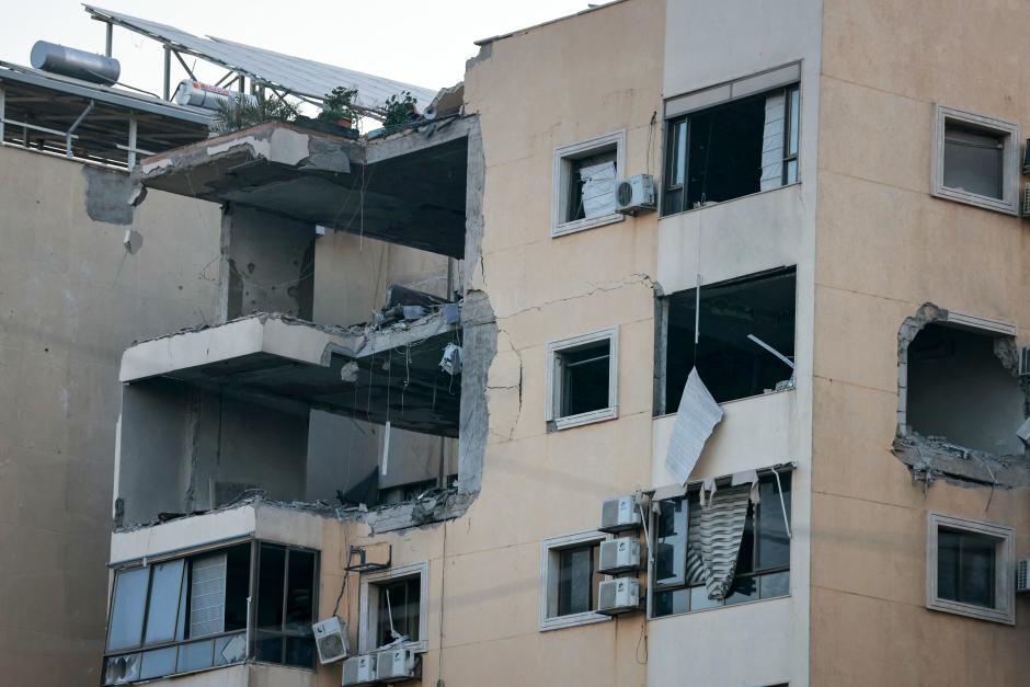Destrozos en Líbano tras el bombardeo israelí en represalia de los ataques de Hezbolá