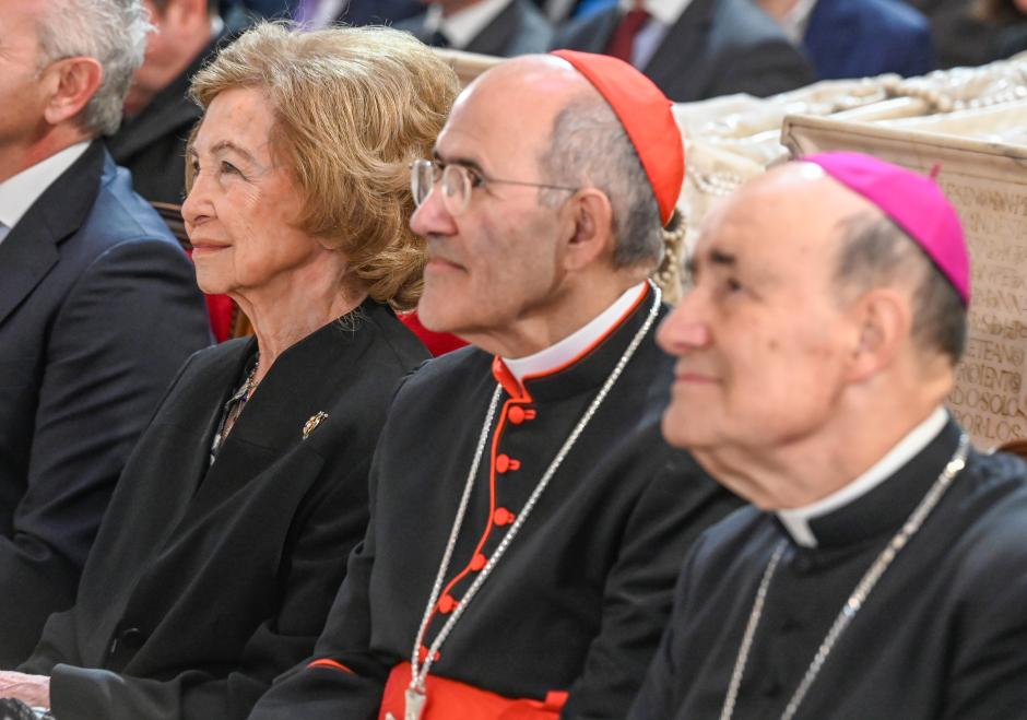 La Reina emérita, este lunes, en la Catedral de Burgos