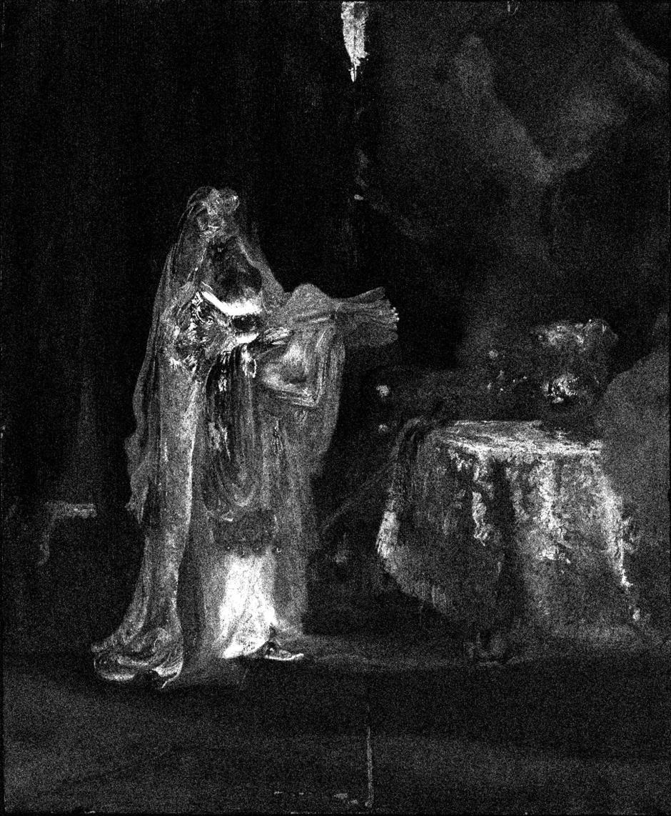 ÁMSTERDAM, 02/03/2026.-El Rijksmuseum ha confirmado este lunes que La visión de Zacarías en el templo (1633) es una obra original de Rembrandt, tras una investigación técnica de dos años que devuelve al maestro neerlandés una pintura descartada como auténtica en 1960. La escena, pintada por Rembrandt poco después de mudarse de Leiden a Ámsterdam, representa el momento en que el sumo sacerdote Zacarías recibe en el templo el anuncio del arcángel Gabriel de que, pese a su avanzada edad y la de su esposa, tendrá un hijo: Juan el Bautista.- EFE/ Rijksmuseum de Ámsterdam ***SOLO USO EDITORIAL/SOLO DISPONIBLE PARA ILUSTRAR LA NOTICIA QUE ACOMPAÑA (CRÉDITO OBLIGATORIO)***