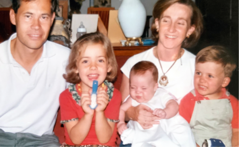 Sole, con su marido e hijos