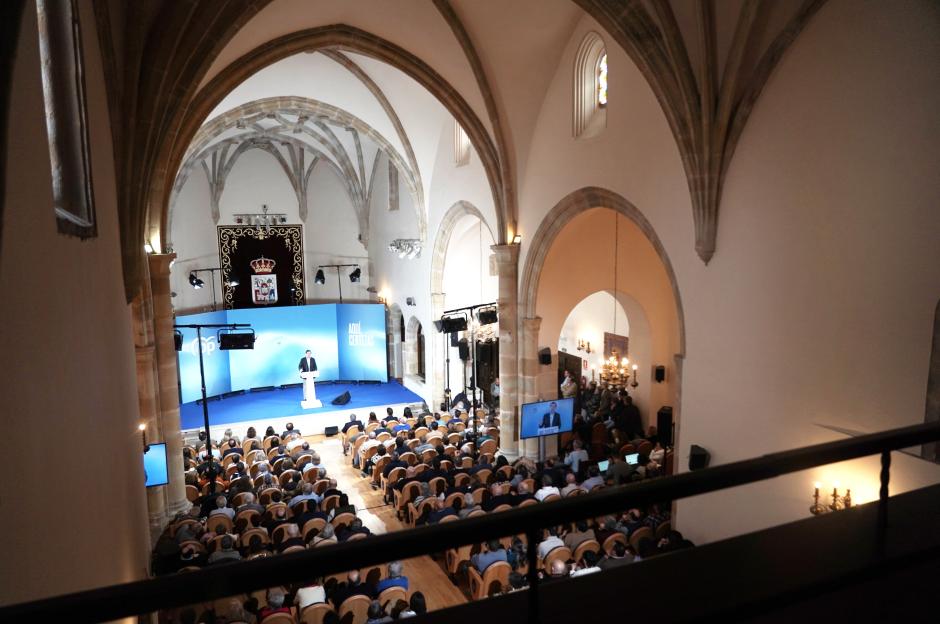 Mitin de Mañueco en el Aula Magna Tirso de Molina, en Soria, este sábado
