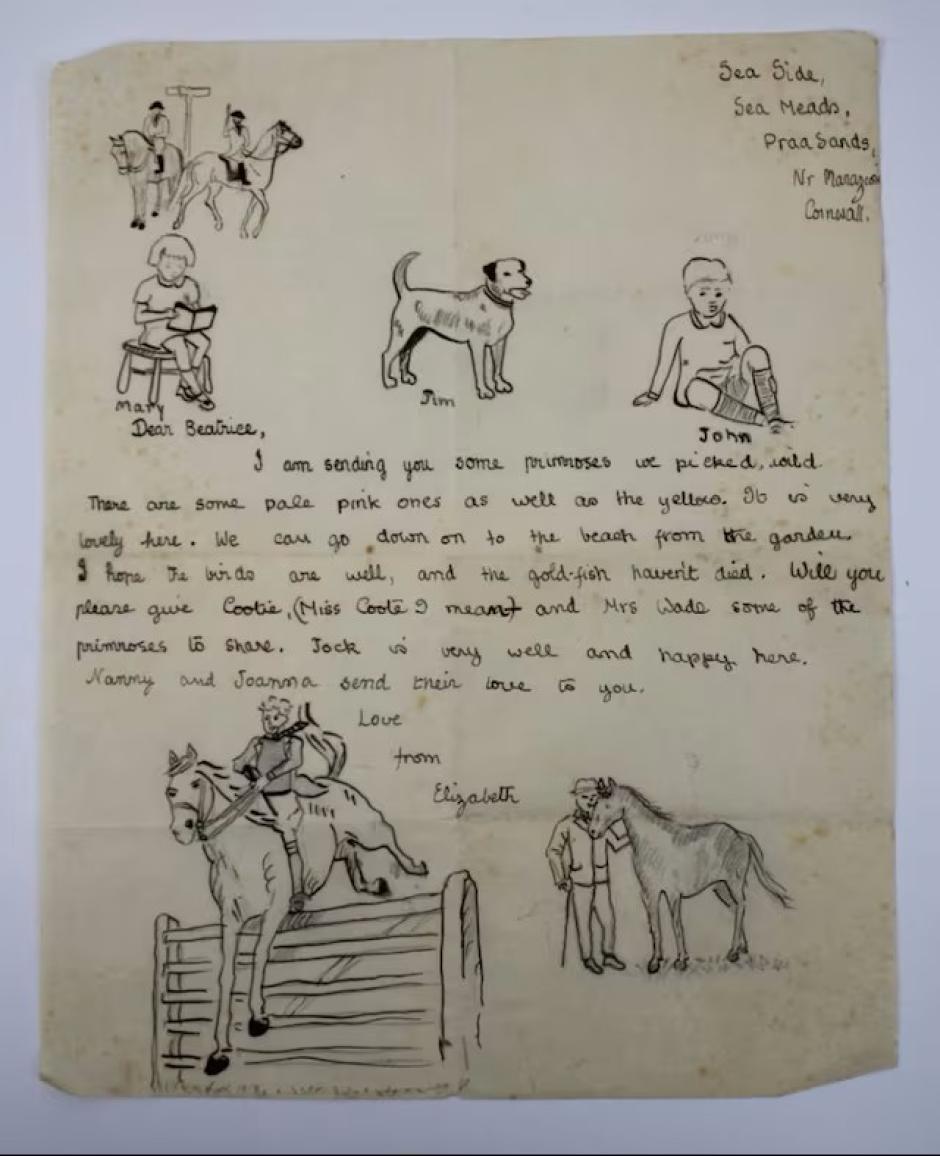 Carta de Isabel II a su