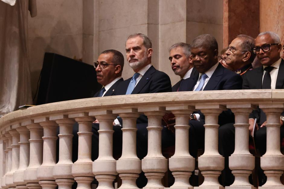 Don Felipe sigue la toma de posesión del nuevo presidente de Portugal con otros cinco Jefes de Estado de países lusófonos