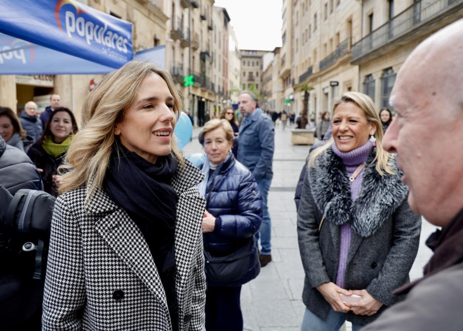 Cayetana Álvarez de Toledo, este martes, en Salamanca