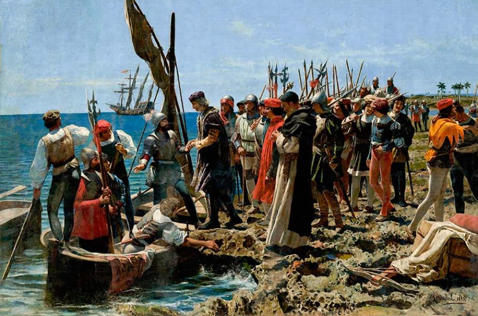 Embarque de Colón por Bobadilla por Armando Menocal