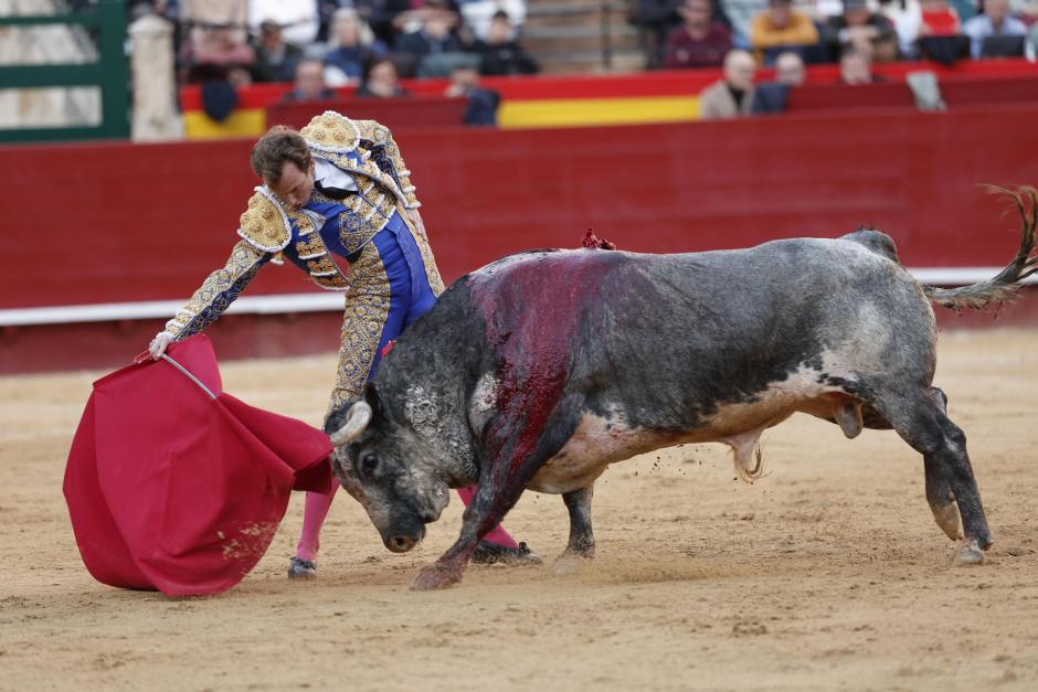 Román Collado, con el primero de su lote este viernes en Valencia