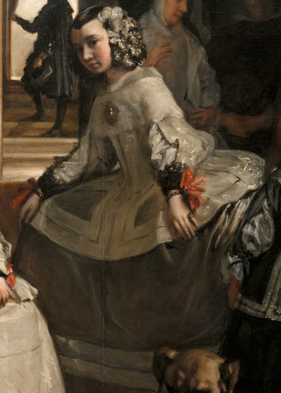 Detalle de Las meninas que muestra a Isabel de Velasco
