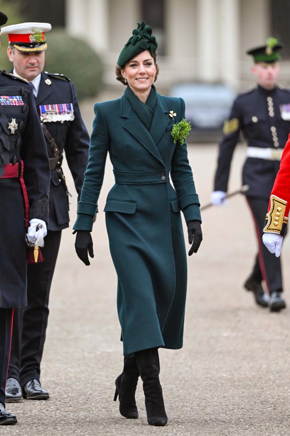 La princesa de Gales, en el desfile del Día de San Patricio de la Guardia Irlandesa en Reino Unido - 17 de marzo de 2025
