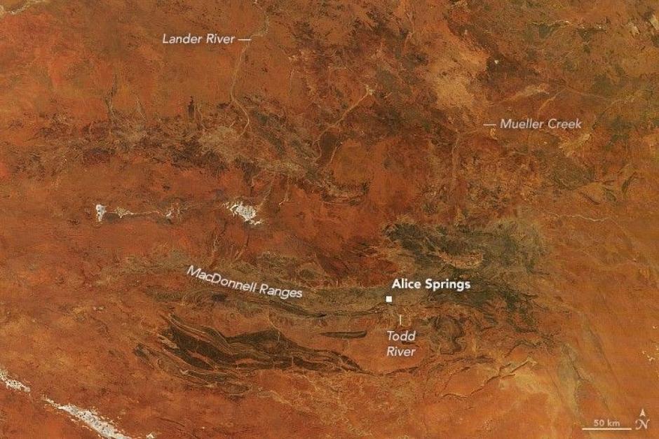 Región australiana a menudo llamada el " Centro Rojo " por el tono rojizo de su paisaje desértico