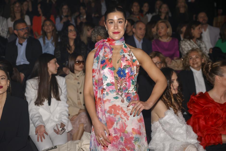 Carolina Marin  en el desfile de  “HannibaLaguna”  en la  Pasarela Cibeles Mercedes-Benz Fashion Week Madrid