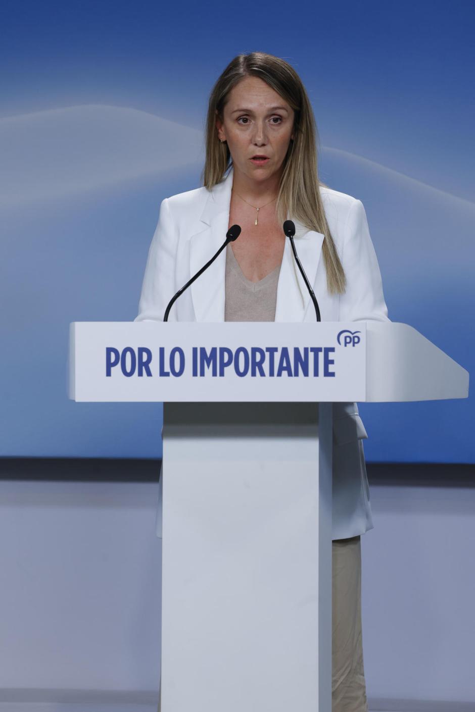 La vicesecretaria de Coordinación Sectorial del PP, Alma Ezcurra