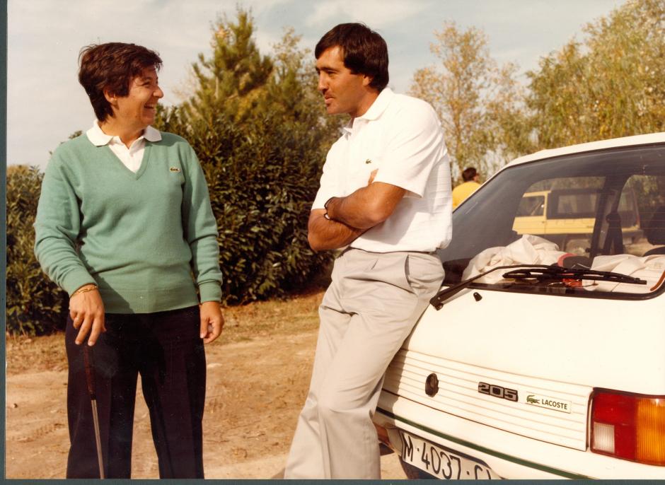 Con Severiano Ballesteros