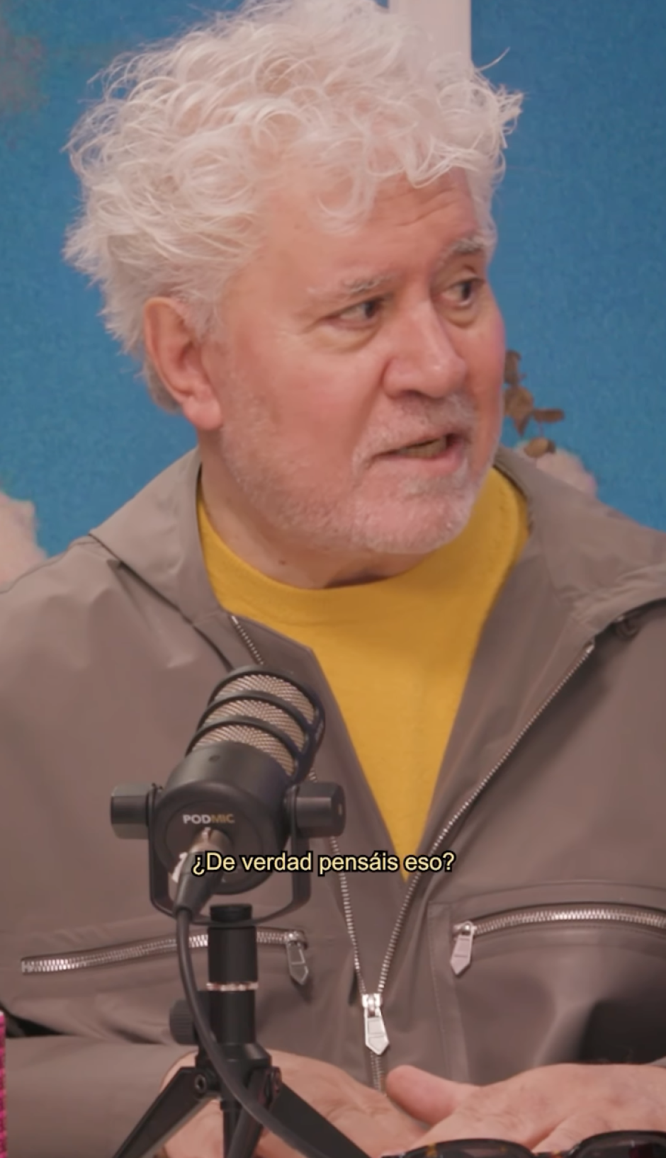 Pedro Almódovar en la entrevista