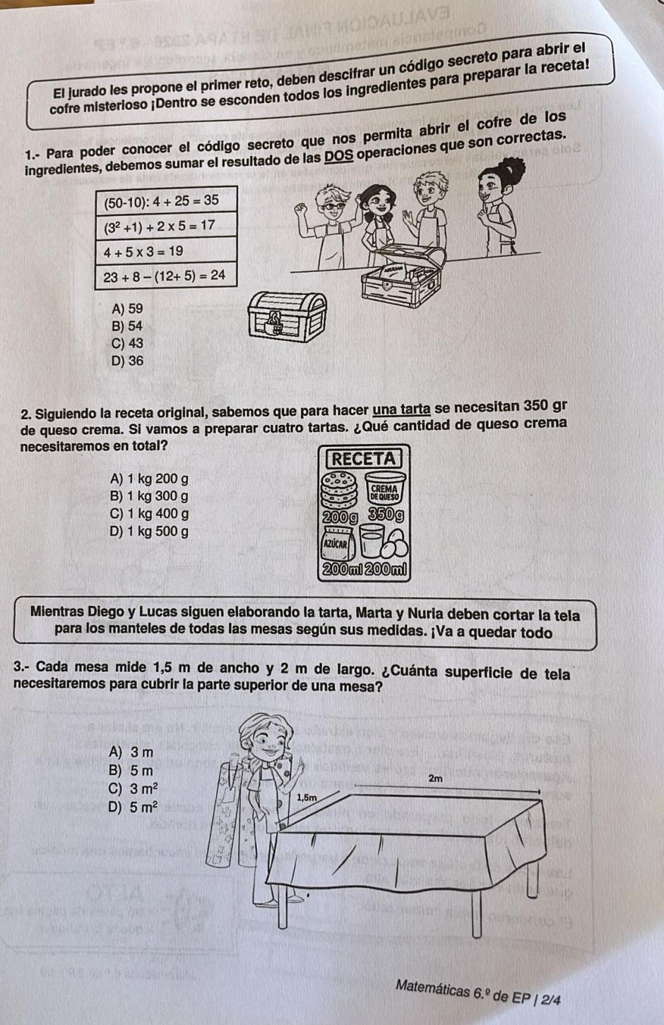 Problemas de matemáticas 1