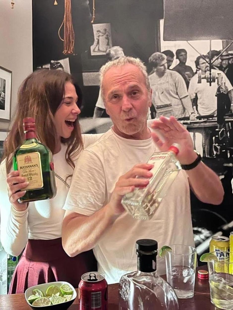 Irene López y José Coronado en la fiesta de 50º cumpleaños de la actriz