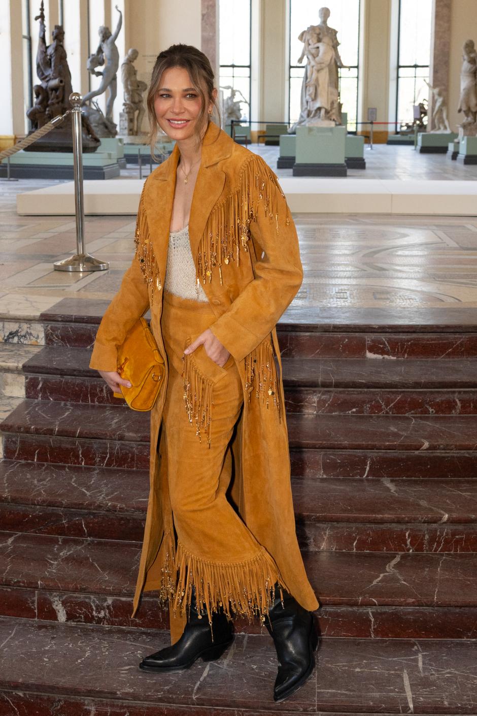 Carla Pereyra attends the Gabriela Hearst Winter 2026-2027 show as part of Paris Fashion Week on March 9, 2026 at Petit Palais in Paris, France. Photo by Laurent Zabulon/ABACAPRESS.COM