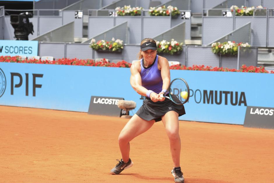 Paula Badosa during Masters Series Madrid 2026 in Madrid on Tuesday, 21 April 2026.