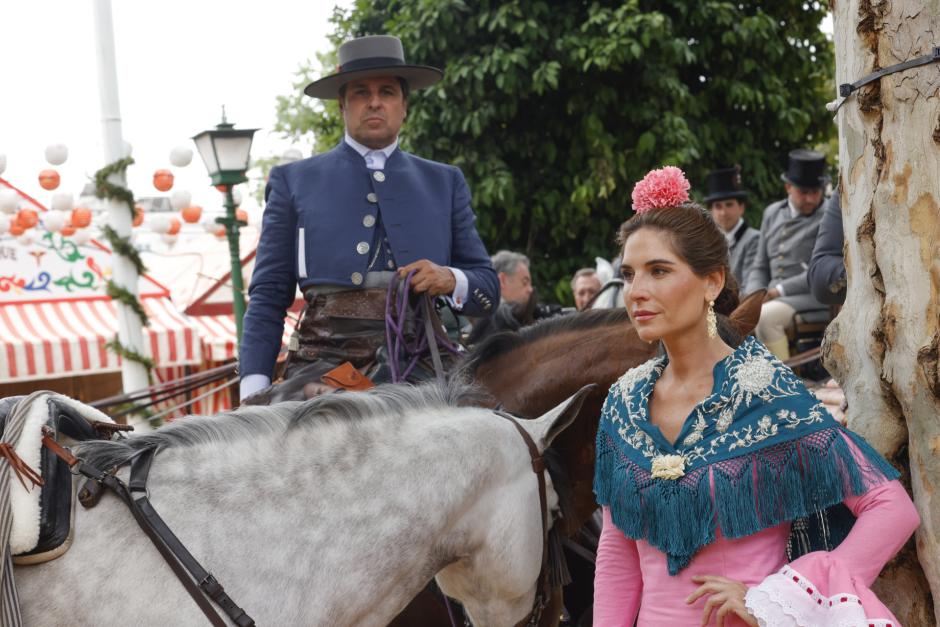Francisco Rivera y  Lourdes Montes en la Feria
