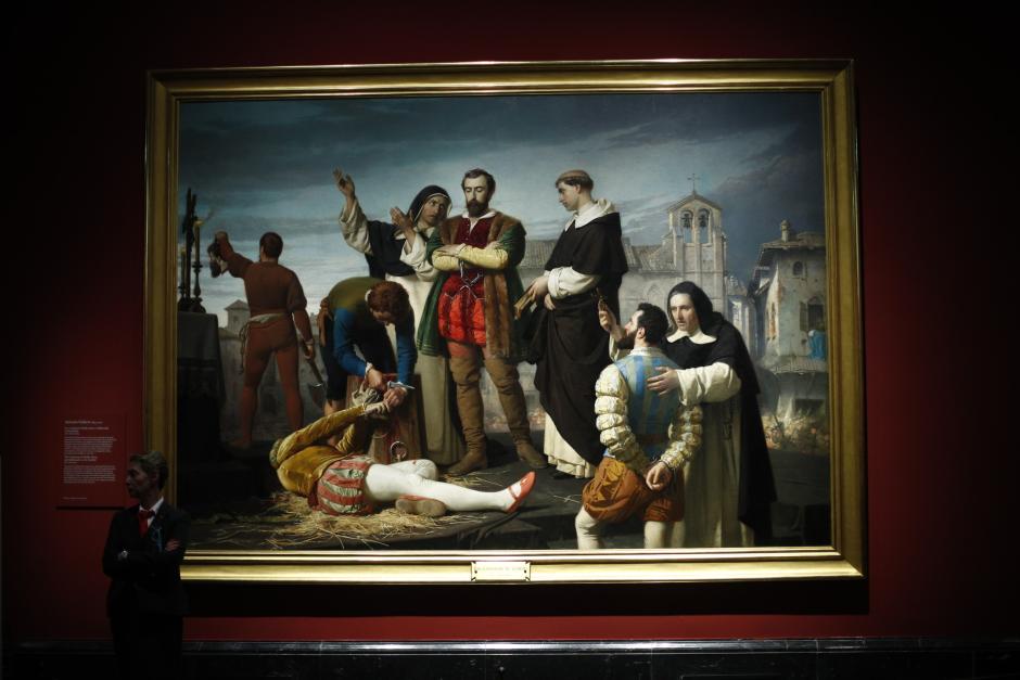 El cuadro 'Los comuneros, Padilla, Bravo y Maldonado en el patíbulo' de 1860, de Antonio Gisbert Pérez