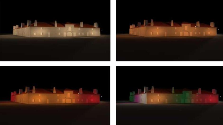 Simulación de la nueva iluminación