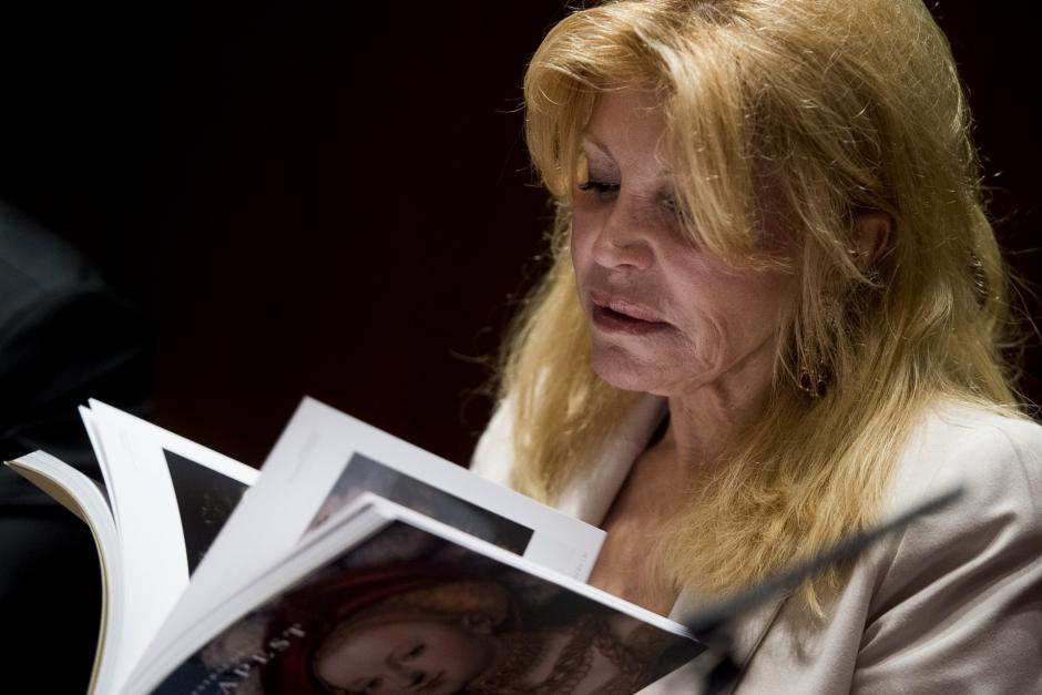 Carmen Cervera durante la inauguración de la exposición "Obras Maestras de Budapest del Renacimiento a las Vanguardias"
 Madrid
16/02/17