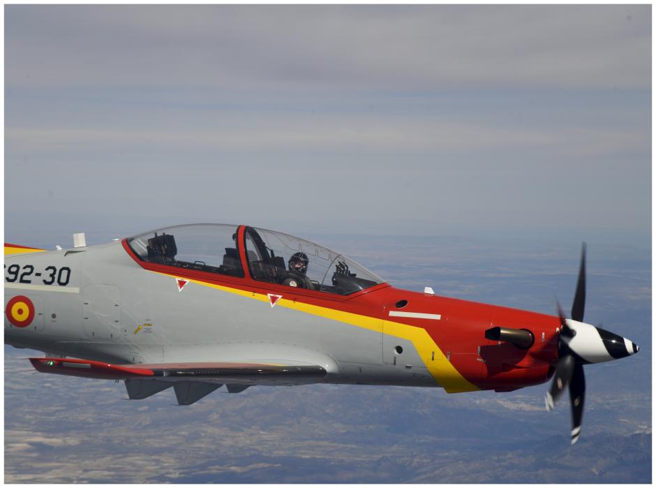 Su Alteza Real la Princesa de Asturias ha hecho su segundo vuelo en solitario a los mandos de la Pilatus PC-21