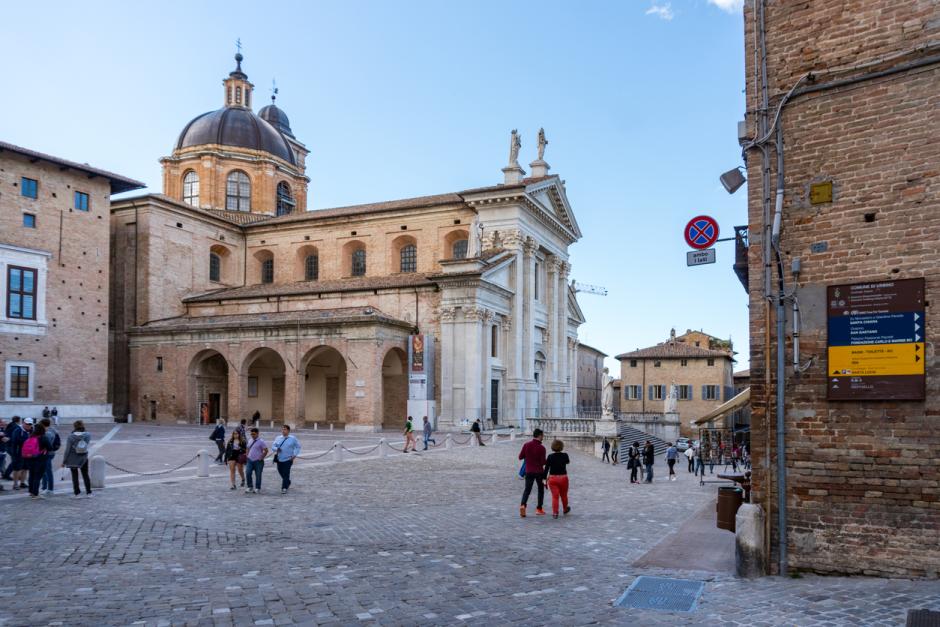 Centro histórico de Urbino, en Le Marche