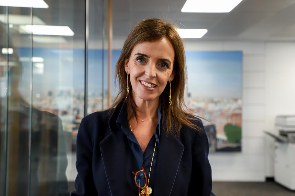 Carmen Fúnez en la redacción de El Debate