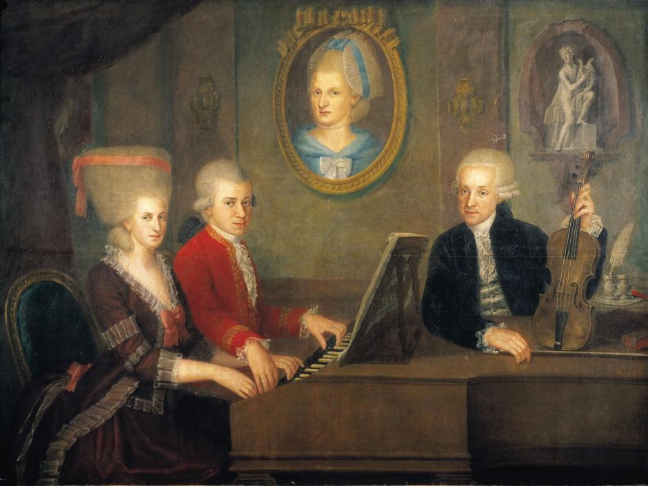 Retrato de la familia Mozart