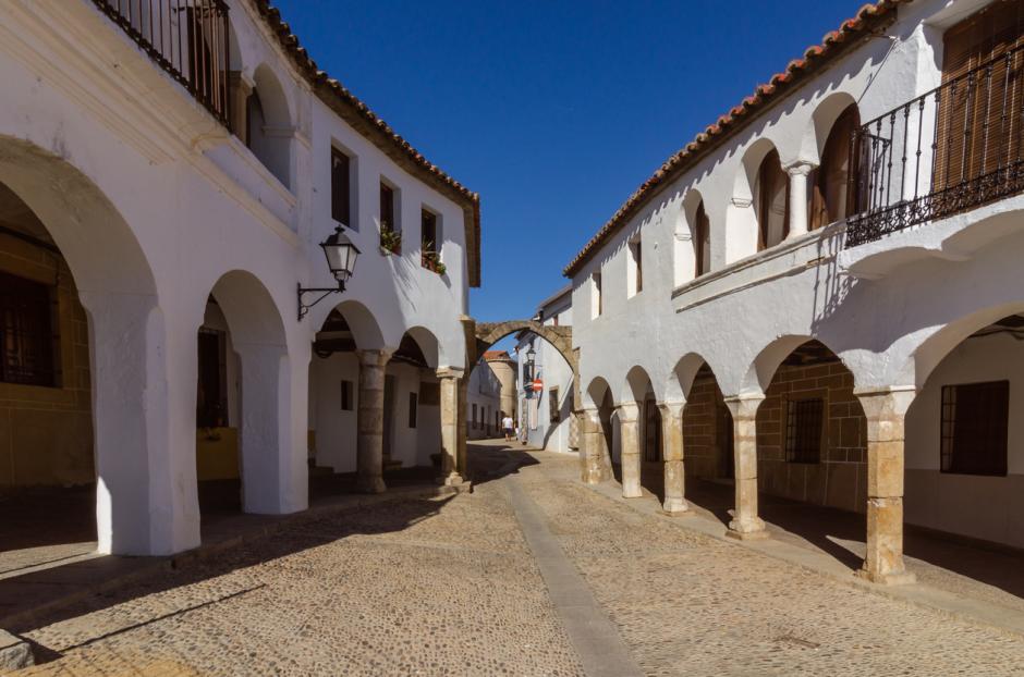 Calle medieval en Garrovillas de Alconétar (Cáceres)
