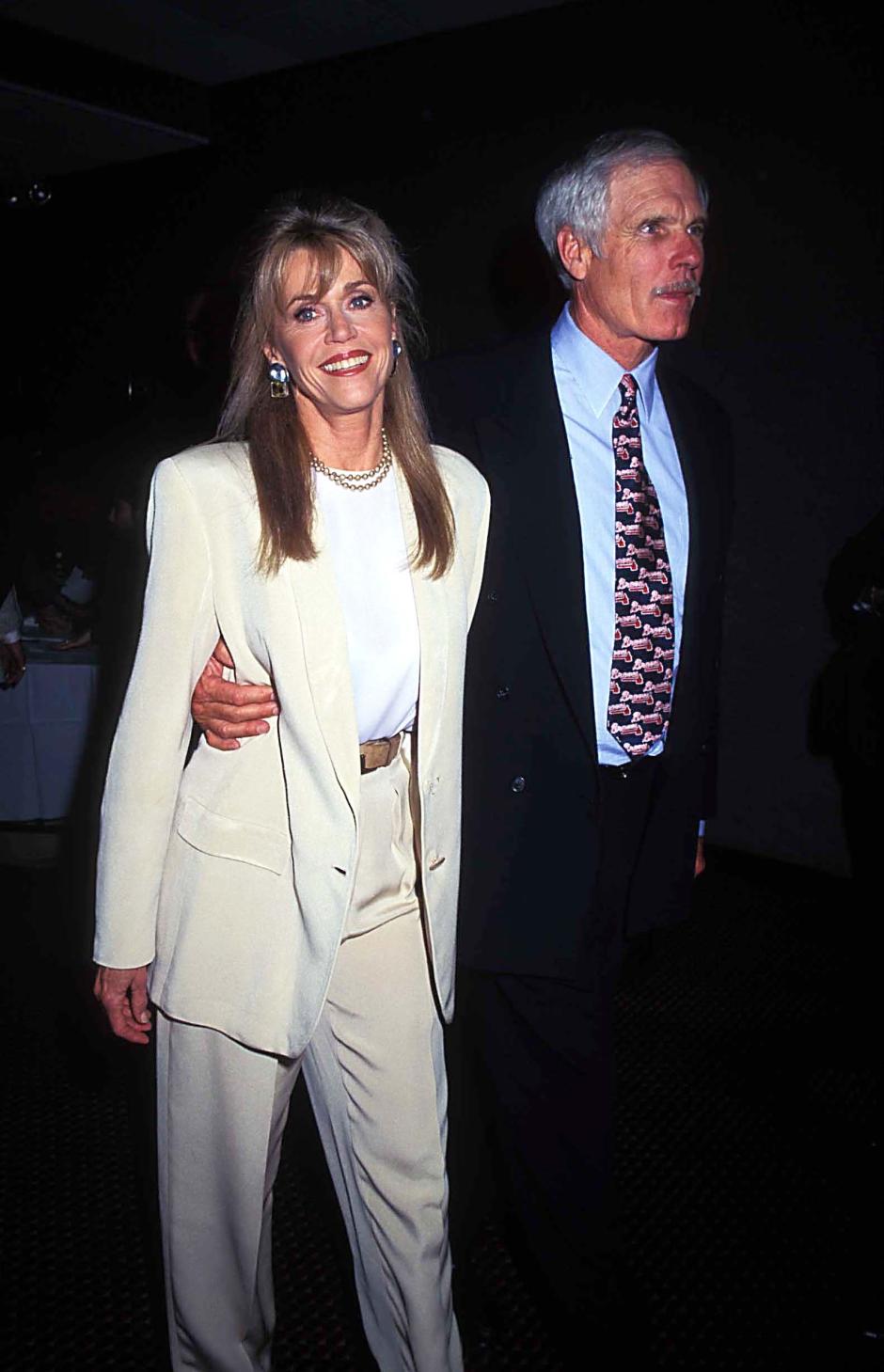 Mandatory Credit: Photo by Kelly Jordan/ZUMA Press Wire/Shutterstock (15550303a)
Jan. 1, 2011 - JANE FONDA AND TED TURNER..PREMIERE FOR THE MOVIE ''THE LONG KISS''.10/09/96.
TED TURNER BOX 1 ERIC, New York, USA - 01 Jan 2011