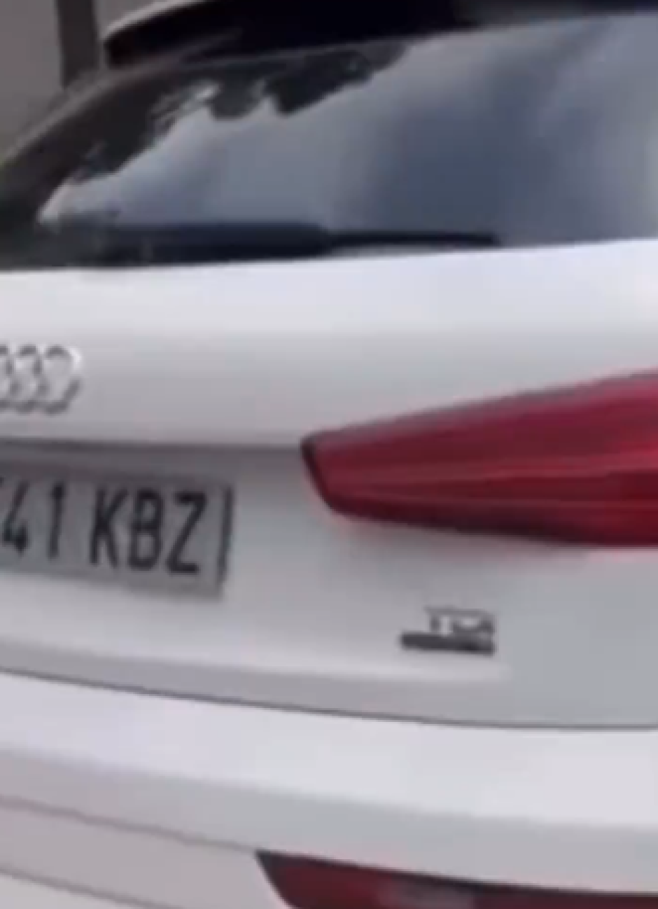 El Audi del protagonista del robo