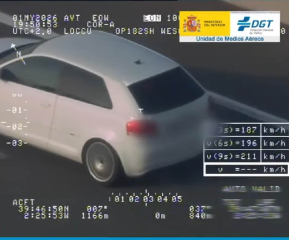 El vehículo justo antes de el problema de motor