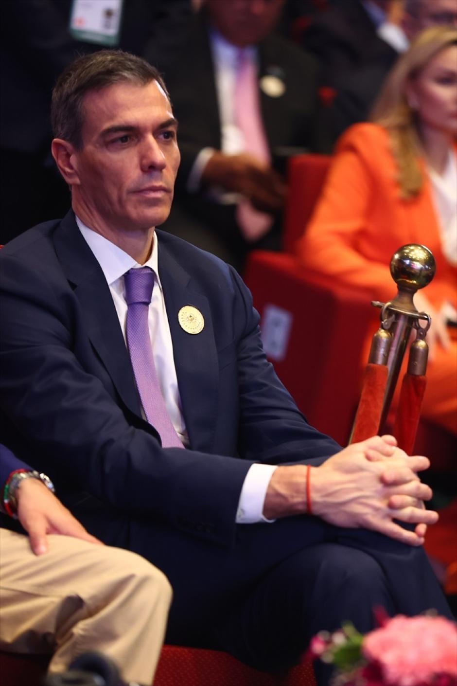 El presidente del Gobierno, Pedro Sánchez, durante la Global AI Impact Summit 2026