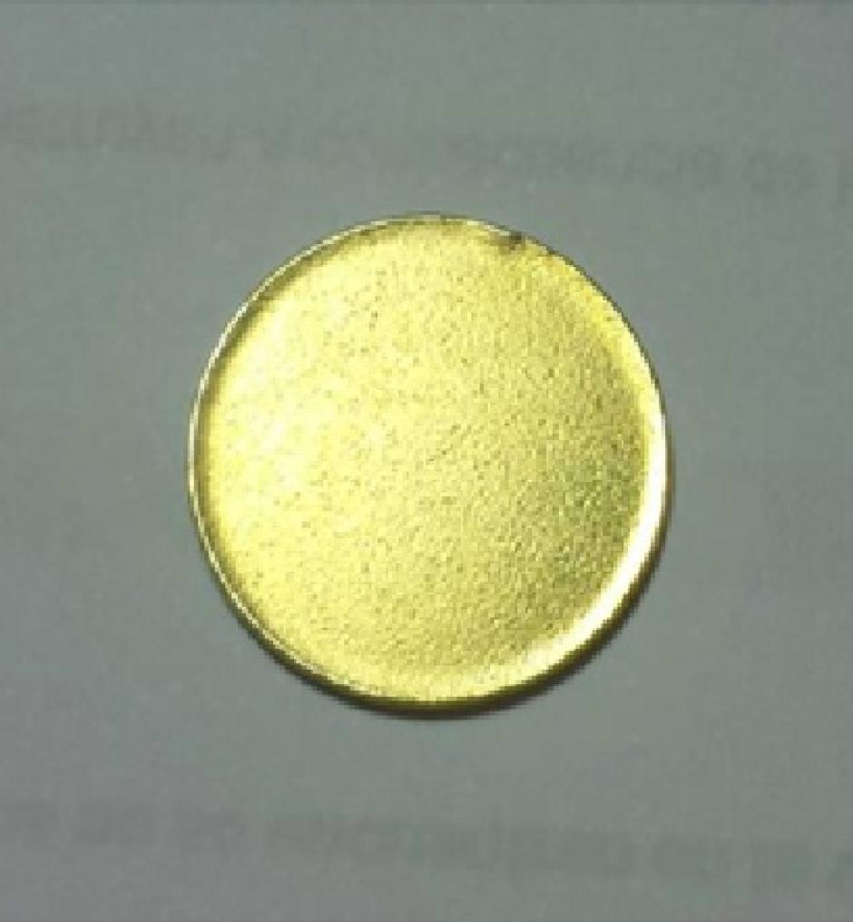 Disco sin estampar de la peseta