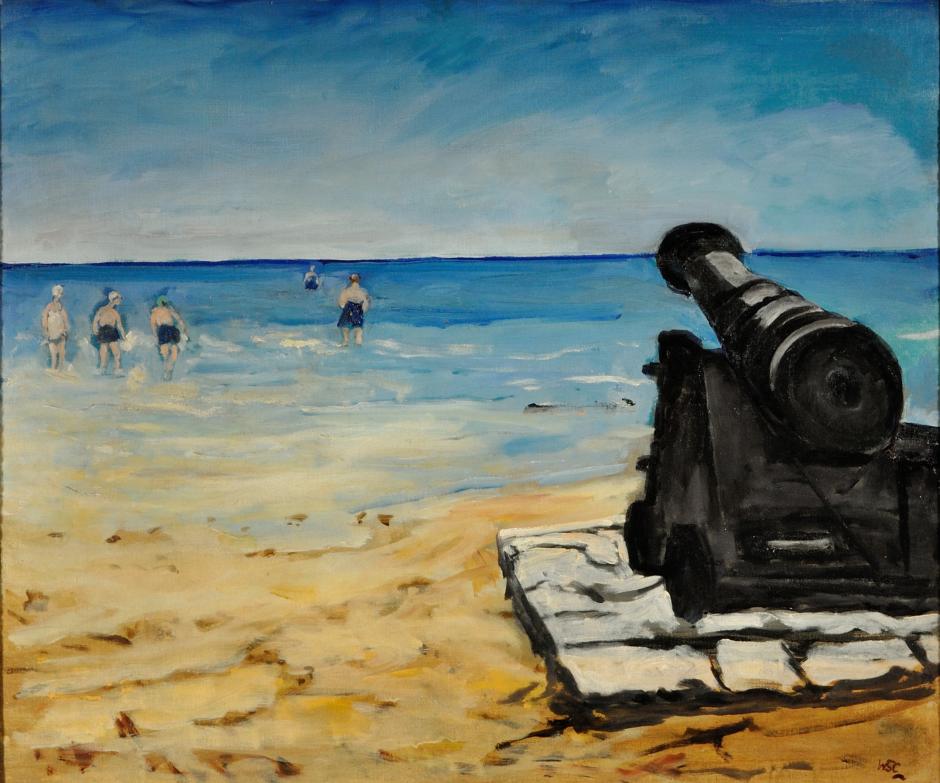 Sir Winston Churchill, The Beach at Walmer (1938) . America's National Churchill Museum at Westminster College, Fulton, Missouri