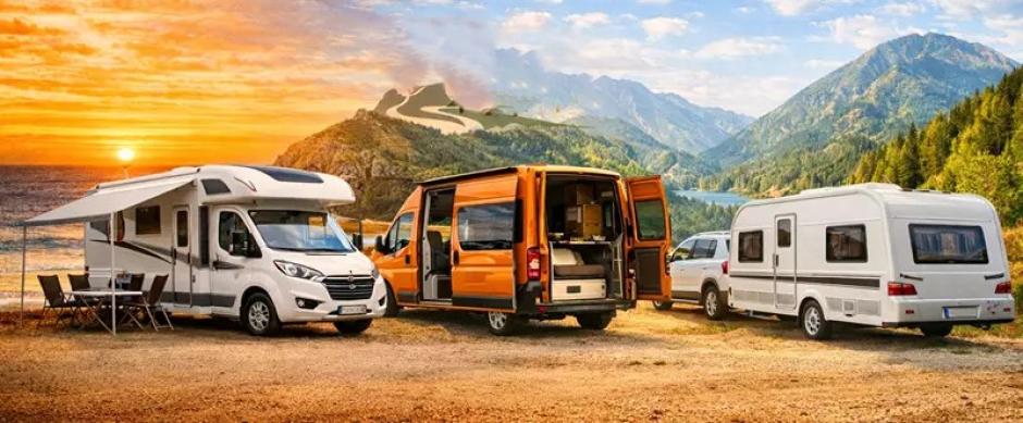 Caravana, autocaravana y vehículo cámper